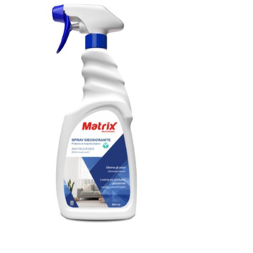 MATRIX DEODORANTE SPRAY PER AMBIENTI E TESSUTI FLACONE DA 500 ML CONF 6 Pz.